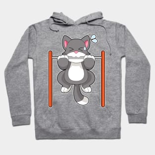 Cat Fitness Pull ups Sports Hoodie